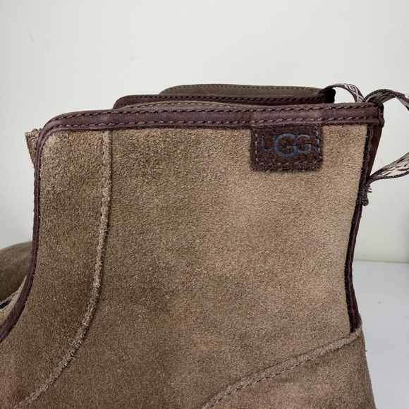 UGG Women Cityfunc Zip Water-Resistant Platform Bootie Hickory Suede Size 9 New - Picture 2 of 15